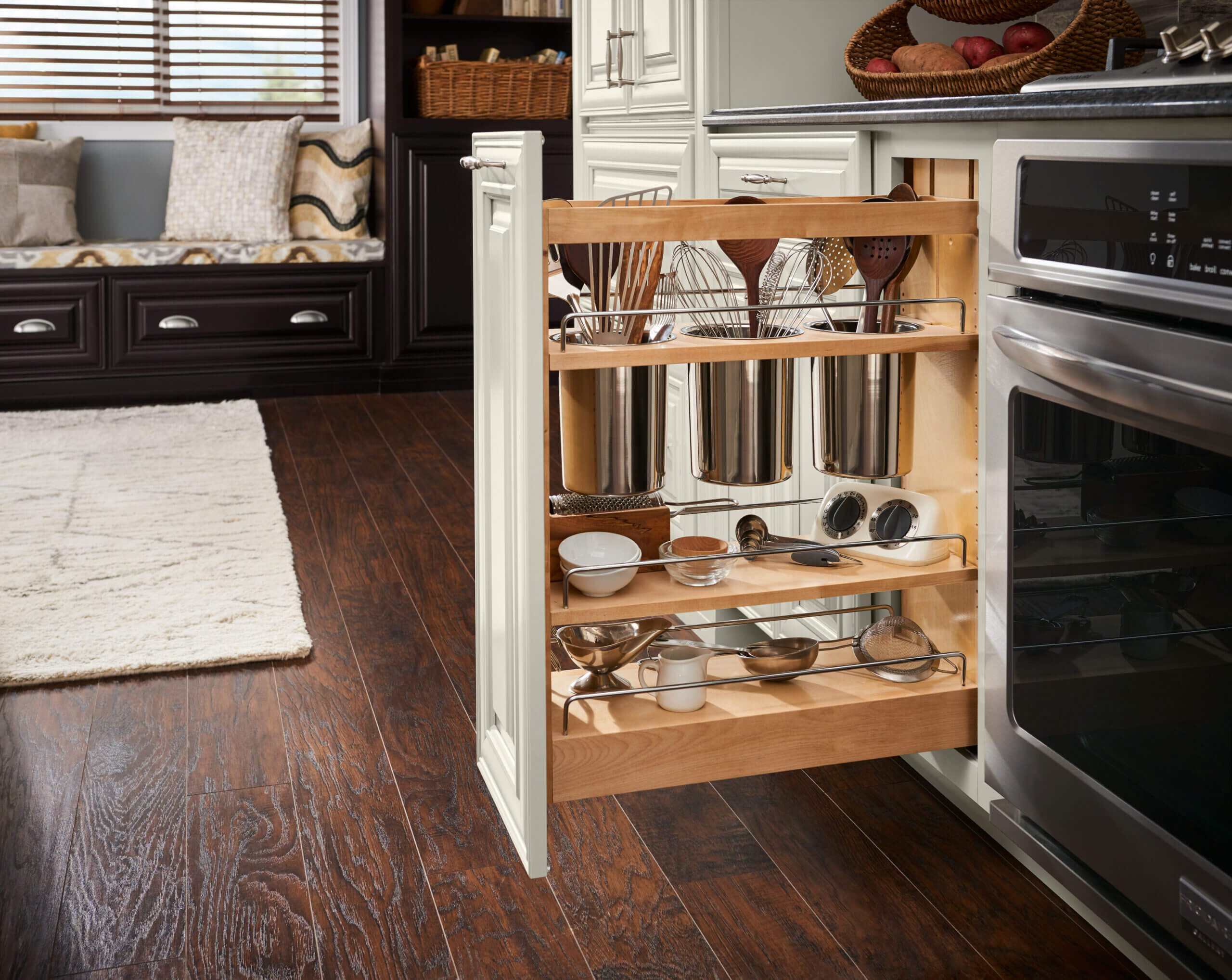Pantry Pullout With Utensil Storage - Timberlake